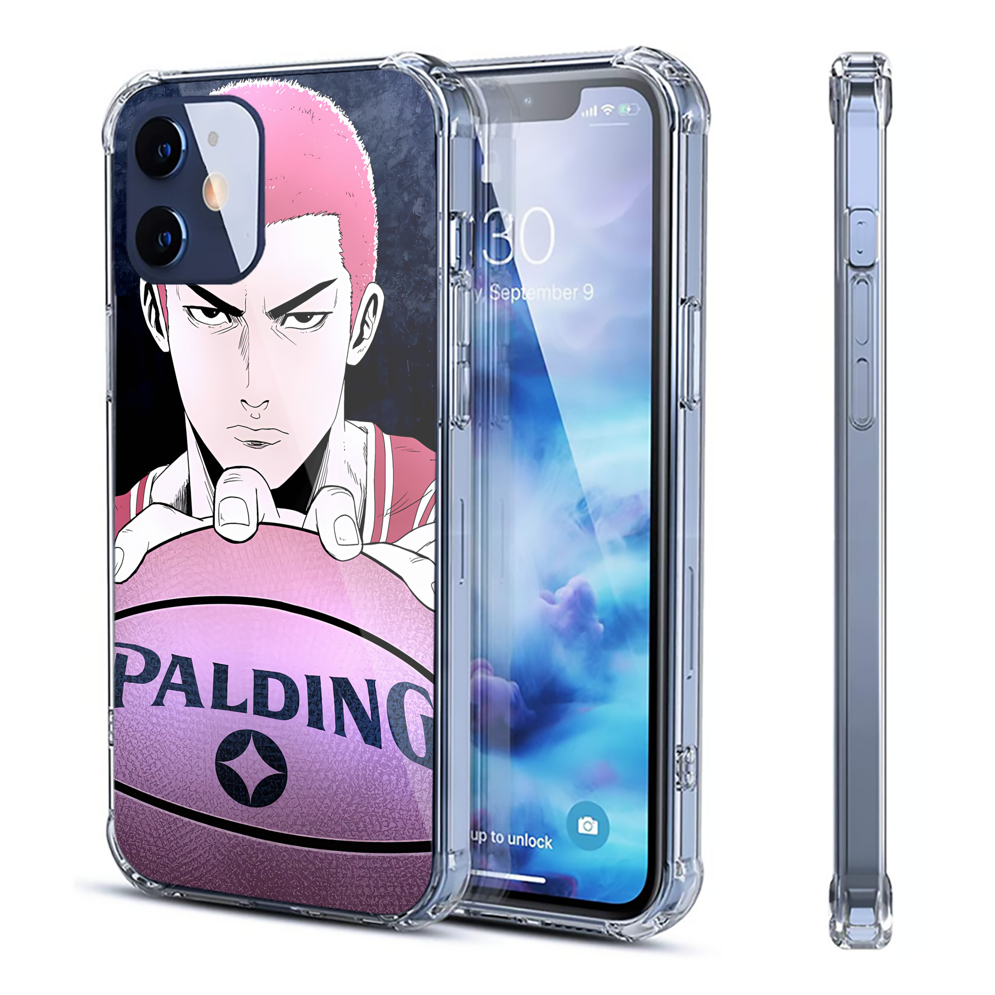 （画像用） SLAM DUNK／スラムダンク 【iPhone 12シリーズ対応】透明スマホケース（クリアソフトケース）